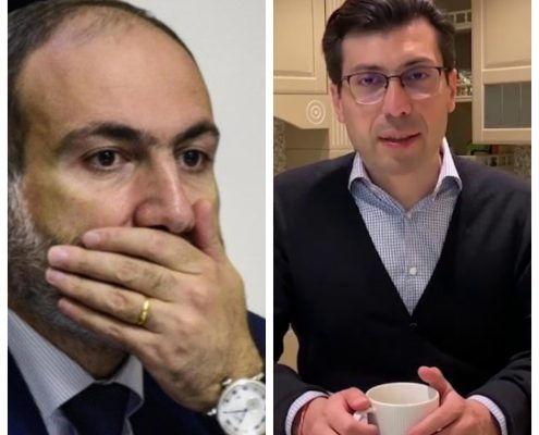 Никол Пашинян и Микаэл Минасян