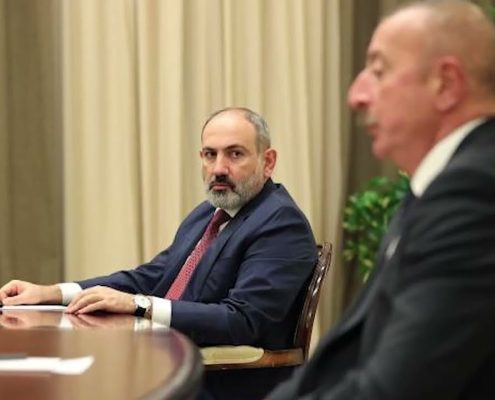 Никол Пашинян и Ильхам Алиев