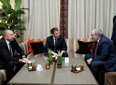 Пашинян, Алиев и Макрон
