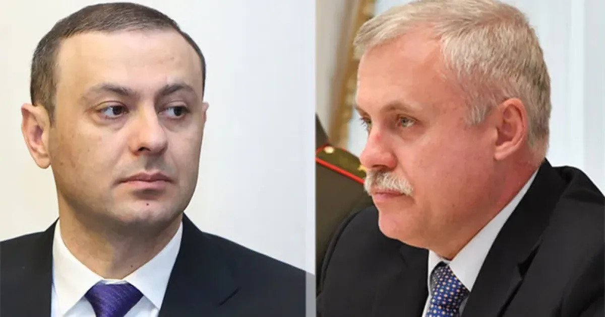 Генсек ОДКБ Станислав Зась и секретарь Совбеза РА Армен Григорян