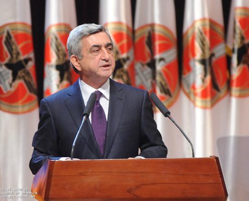 Серж Саргсян на съезде партии РПА