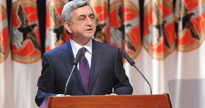 Серж Саргсян на съезде партии РПА