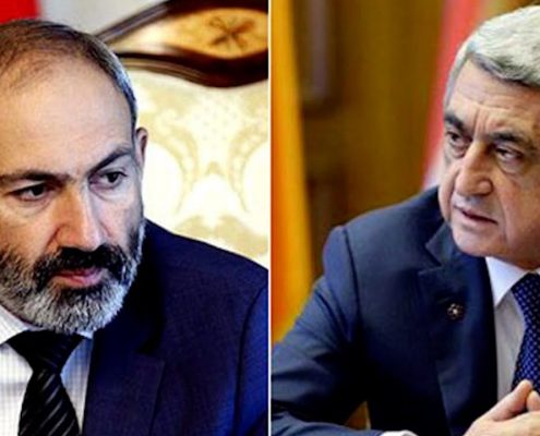 Серж Саргсян и Никол Пашинян