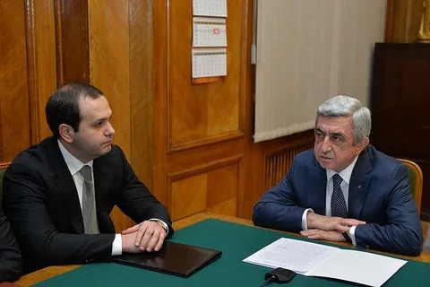 Георгий Кутоян и Серж Саргсян