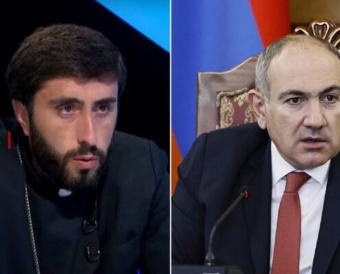 Пастырь Арам Асатрян и Никол Пашинян