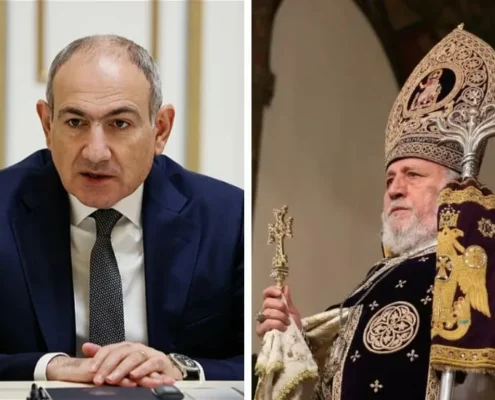Никол Пашинян и Католикос всех армян Гарегин II
