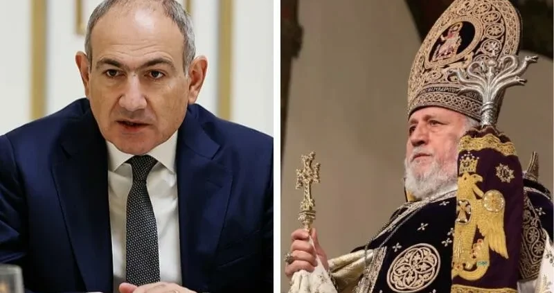 Никол Пашинян и Католикос всех армян Гарегин II