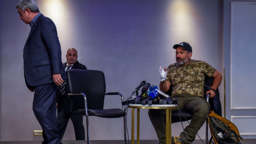 Серж Саргсян и Никол Пашинян - встреча в Марриоте