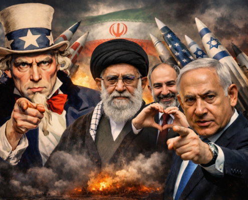 Пашинян во время войны против Ирана